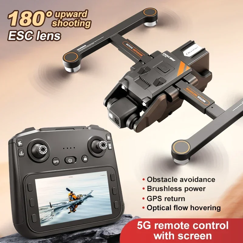 New RG700 PRO 4K HD Dual Camera 5G WIFI Obstacle Avoidance Profesional 180°ESC Brushless Motor GPS Return Automatic Control Toy