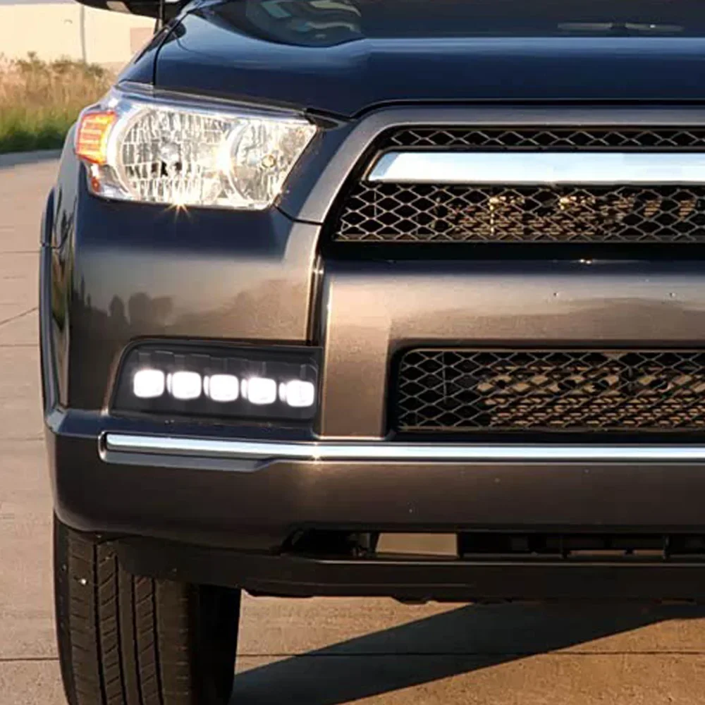

For Toyota 4Runner 2010-2013 Front Fog Lamp Assembly Upgrade Dynamic Startup Effect Daytime Running Light Car Accessories Tools