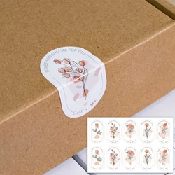 100pcs/wrap This Package Is Happy To See You Too Stickers Small Business Gift box packaging decor Thank You Sticker Seal Labels