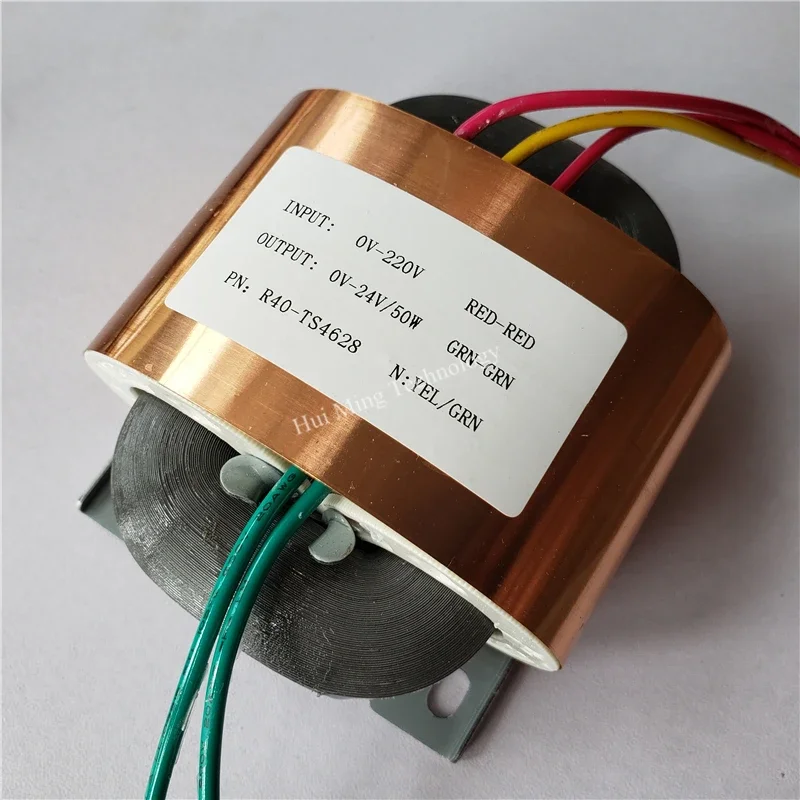 R Core Transformer 50W R40 9V 12V 15V 18V Transformers 220V To 24V 2.5A R Transformer Custom Copper Shield Power Audio Amplifier