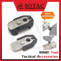 SOTAC-GEAR Tactical NANO Tool Multifunctional Adjustment Tool With 20mm Picatinny MLOK Mount For PEQ15 Red Dot Holographic Sight