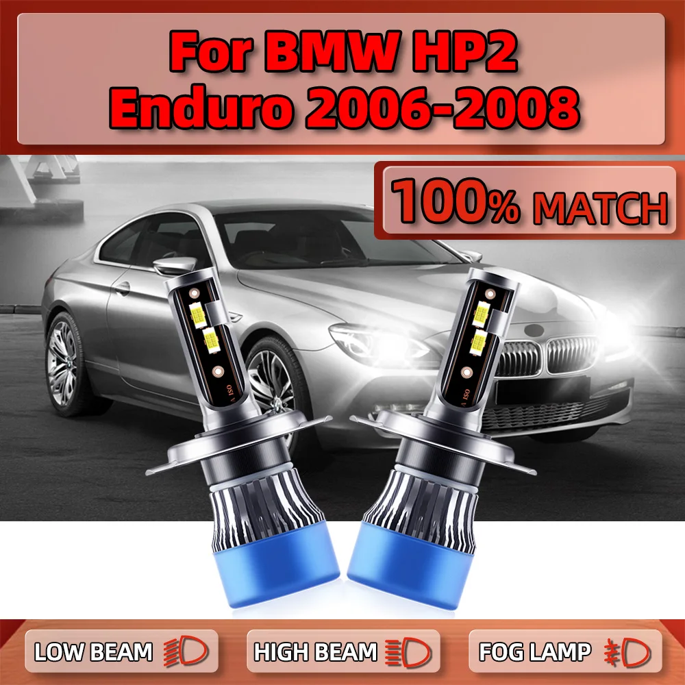 20000LM Canbus LED Headlights Bulbs 120W Car Light 6000K White Auto Headlamps 12V 24V For BMW HP2 Enduro 2006 2007 2008