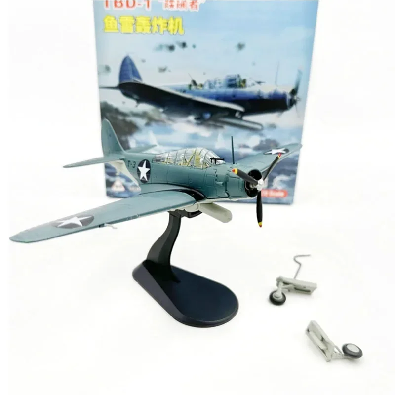 Diecast 1:72 Scale USAF TBD TBD-1 T-3 Torpedo Bomber Finished Alloy Airplane Model Simulation Static Toy For Collection