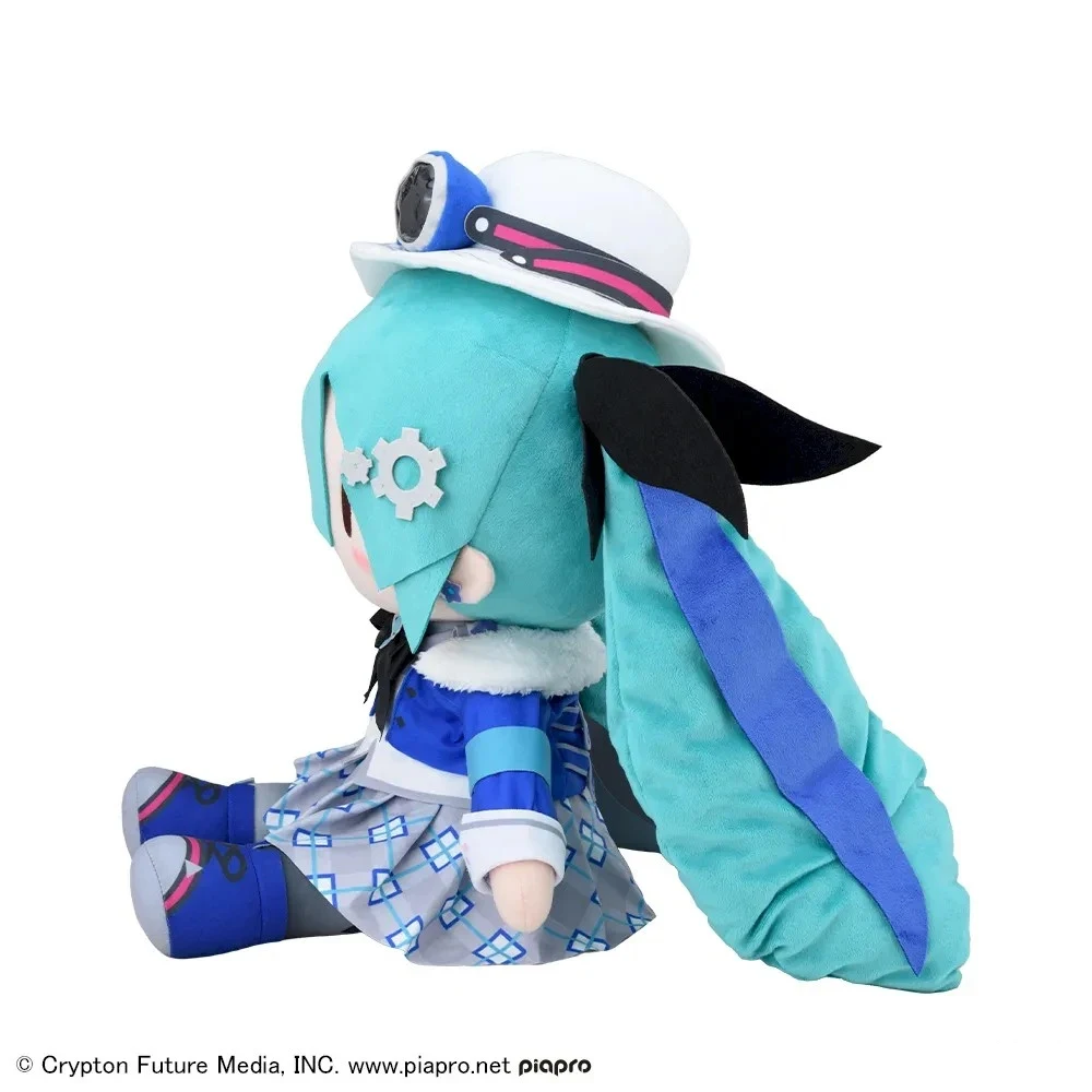 In Stock Original SEGA Fuwa Petit Hatsune Miku with You 2025 Plush Doll LL Size Kawaii Doll Anime Plush Collectible Gift 45CM