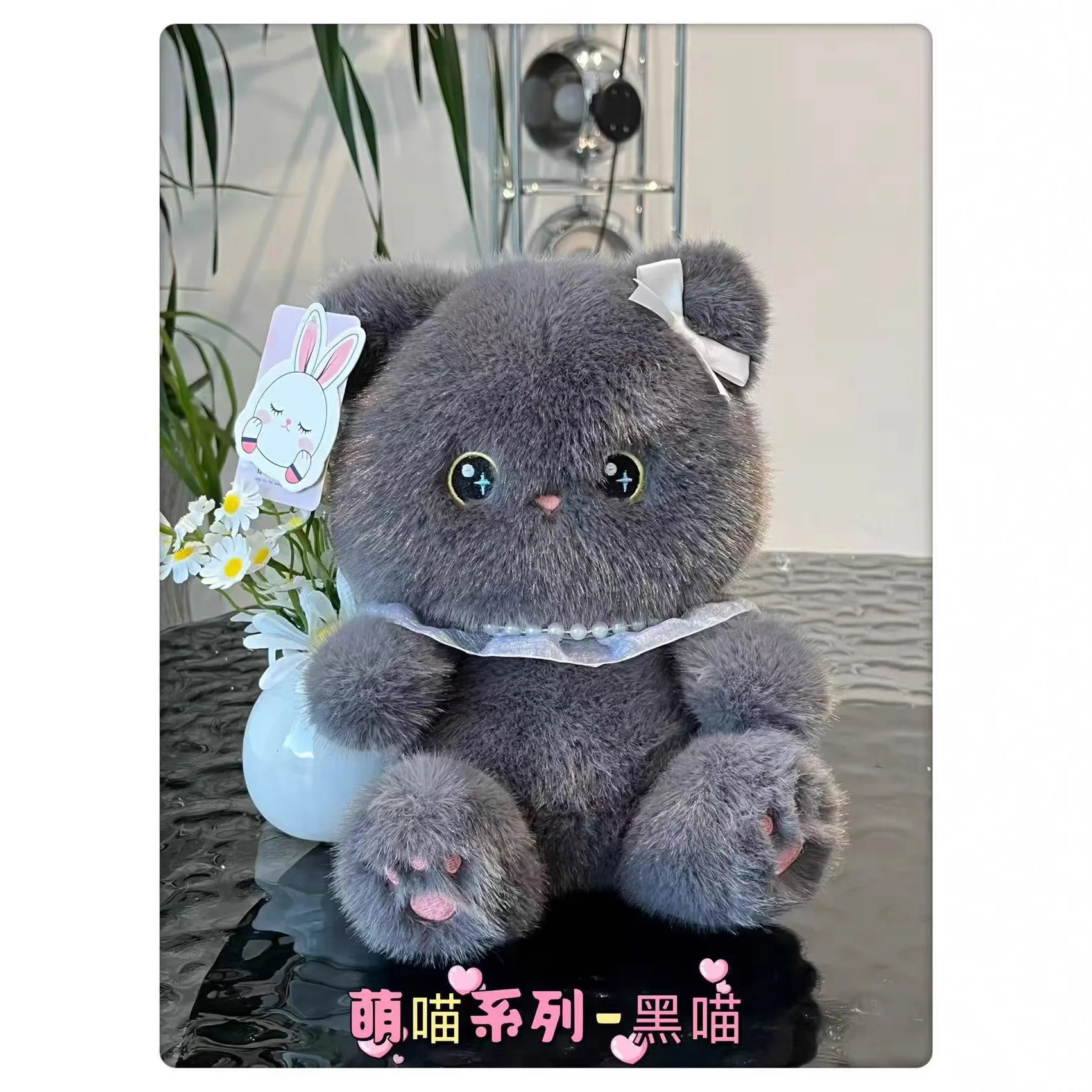 Adorable Calico Cat Plush Doll - Healing and Snuggly Stuffed Animal Soothing Bed Companion and Heartwarming Gift Idea