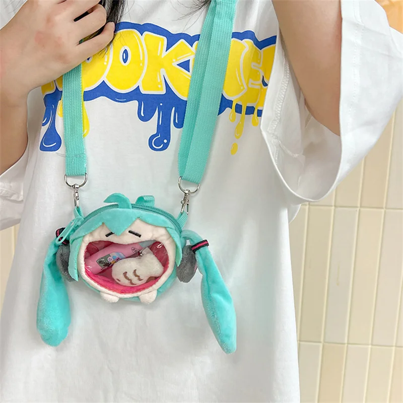 Hatsune Miku Itabag dla dziewczynek Kawaii Snow Hatsune Miku Itabag pluszowe torby nadziewane wersja Q portmonetka moda Itabags prezenty 2024