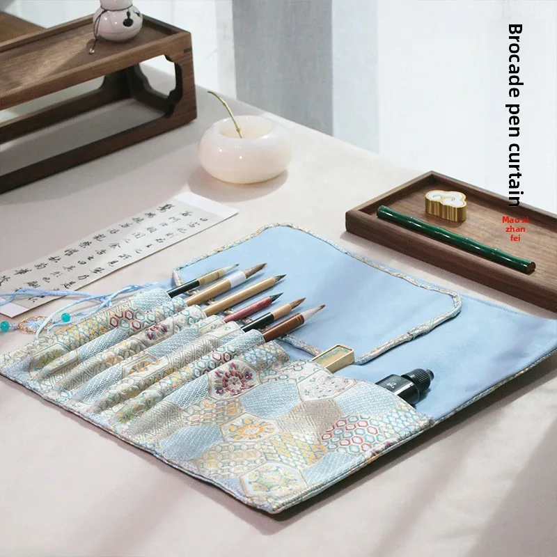 astuccio-portatile-per-pennelli-da-calligrafia-cinese-con-fodera-in-feltro-ideale-per-il-trasporto-e-la-conservazione-di-pennelli-e-materiali-per-la-scrittura-realizzato-in-tessuto-broccato