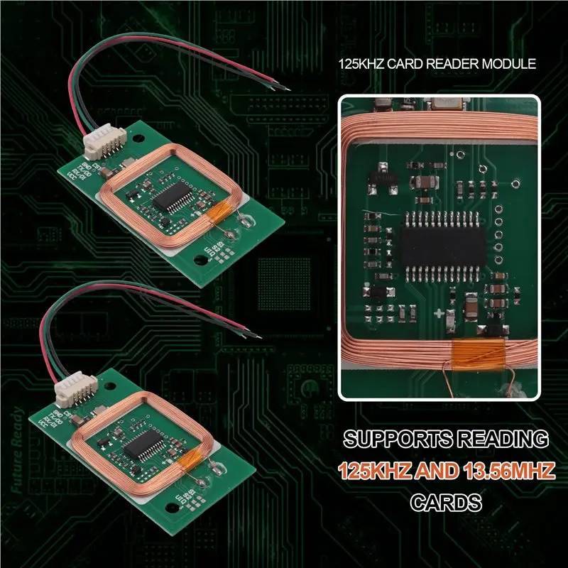 Uart Interface RFID Card Reader Module Mini 5V Dual Frequency 125Khz 13.56Mhz Embedded-A09I