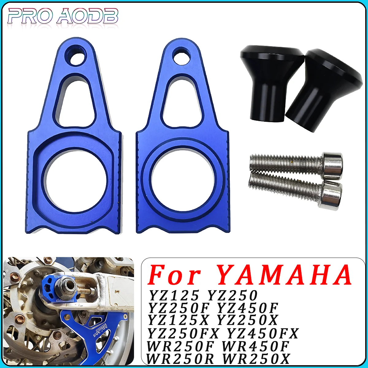 

Motocross Rear Axle Block Chain Adjuster For Yamaha YZ250F 2012-2023 YZ450F 2010-2023 2022 2021 2020 YZ 250F 450F YZF 250 450