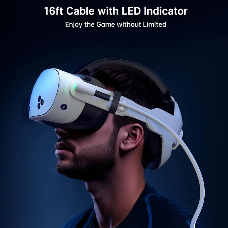 

High Quality-USB3.2 Gen1 VR Link Cable Fast Charge VR Link Cable Type A To C Cable For Oculus Quest 3S 3 2/PICO Neo 3/PICO 4 VR