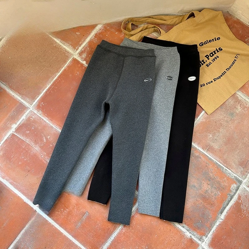 

Зимние детские бархатные леггинсы для девочек 2025 года, термоштаны, утепленные верхние