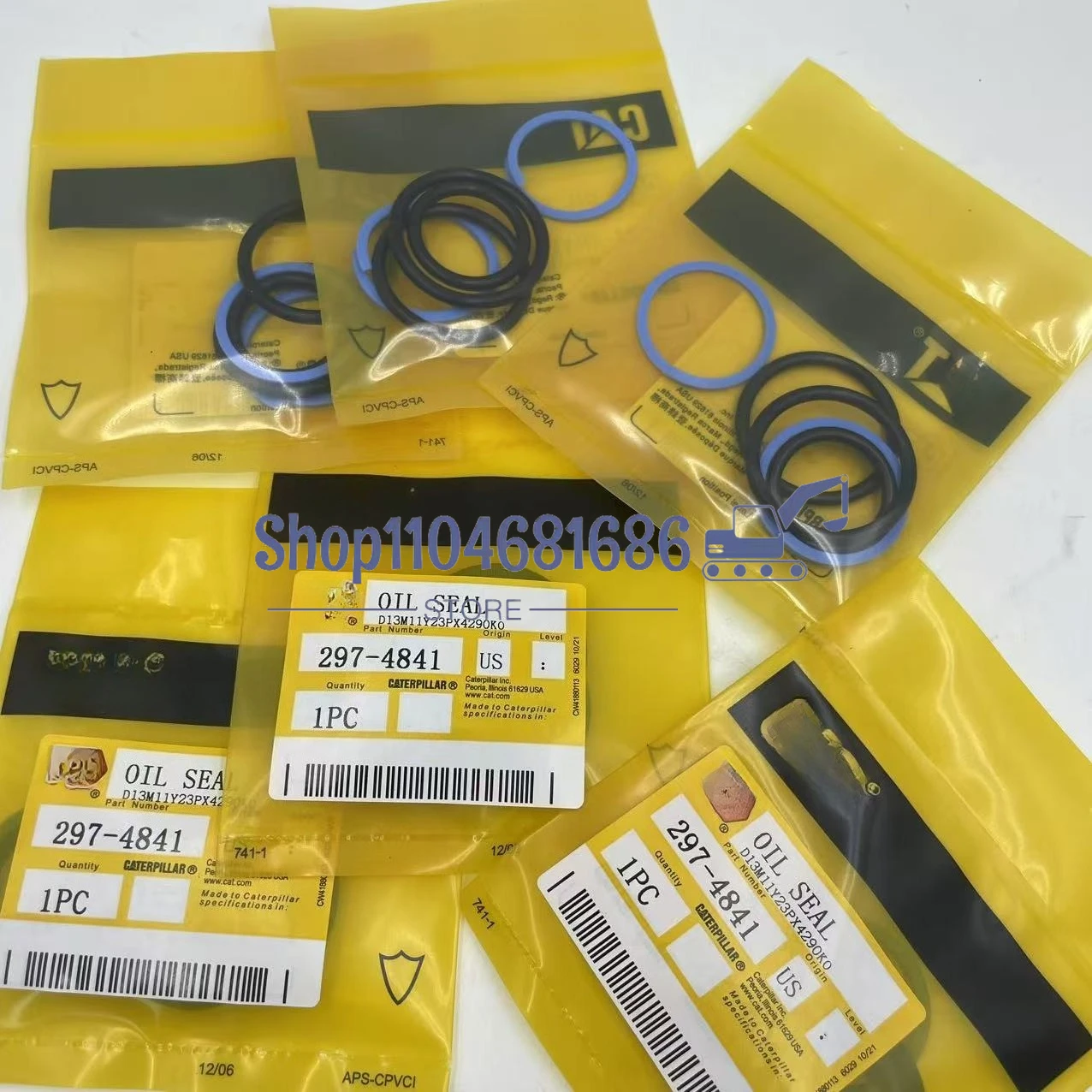 

6pcs for 297-4841 Original Neue C7/C9 Motori Njektor Dichtungen 297-4841 235-4339 Für CAT Inj Ector Repair Kit 2974841 297-4841