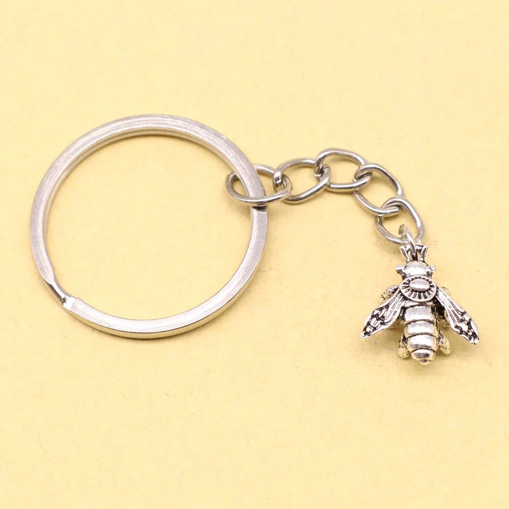 1 Piece 14x15mm Honey Bee Keyring Car Guest Gift