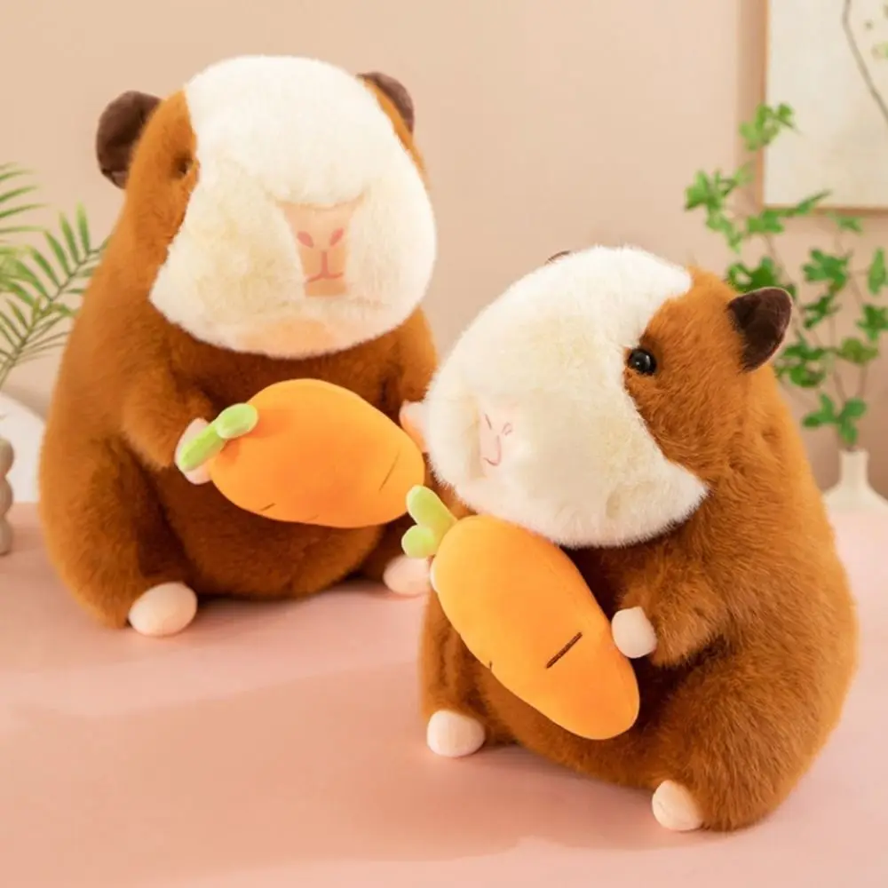 Cartoon Dutch Pig Capybara Plush Doll Fluffy Simulation Capybara Plush Toy Soft 25cm Capibara Fluffty Doll Christmas Toy