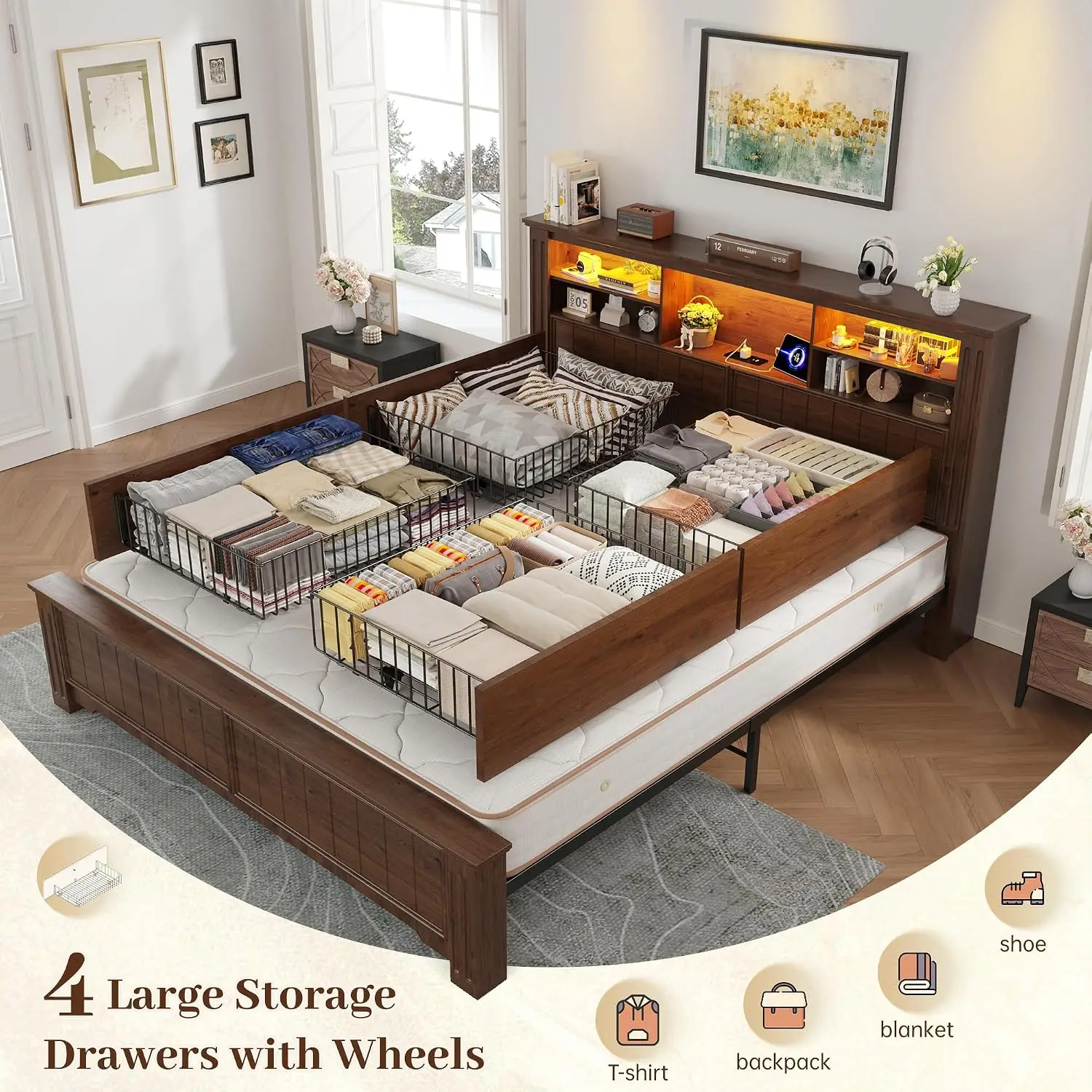 Thumbnail 3 - #22 Most Reviewed Wooden Bed Frames