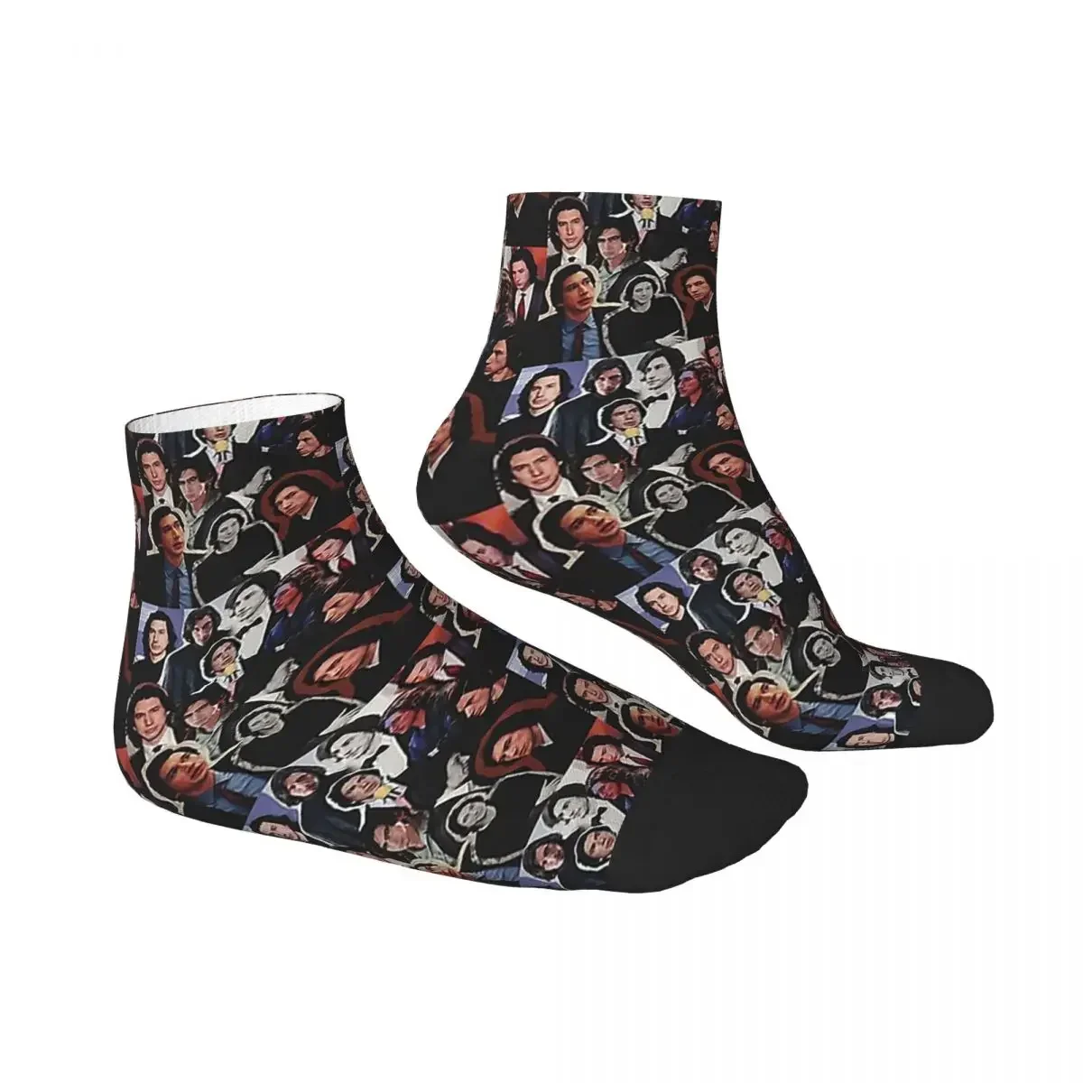 Adam Driver 2019 Collage Socks Harajuku Sweat Absorbing Stockings All Season Socks Accessories for Man's Woman's Christmas Gifts