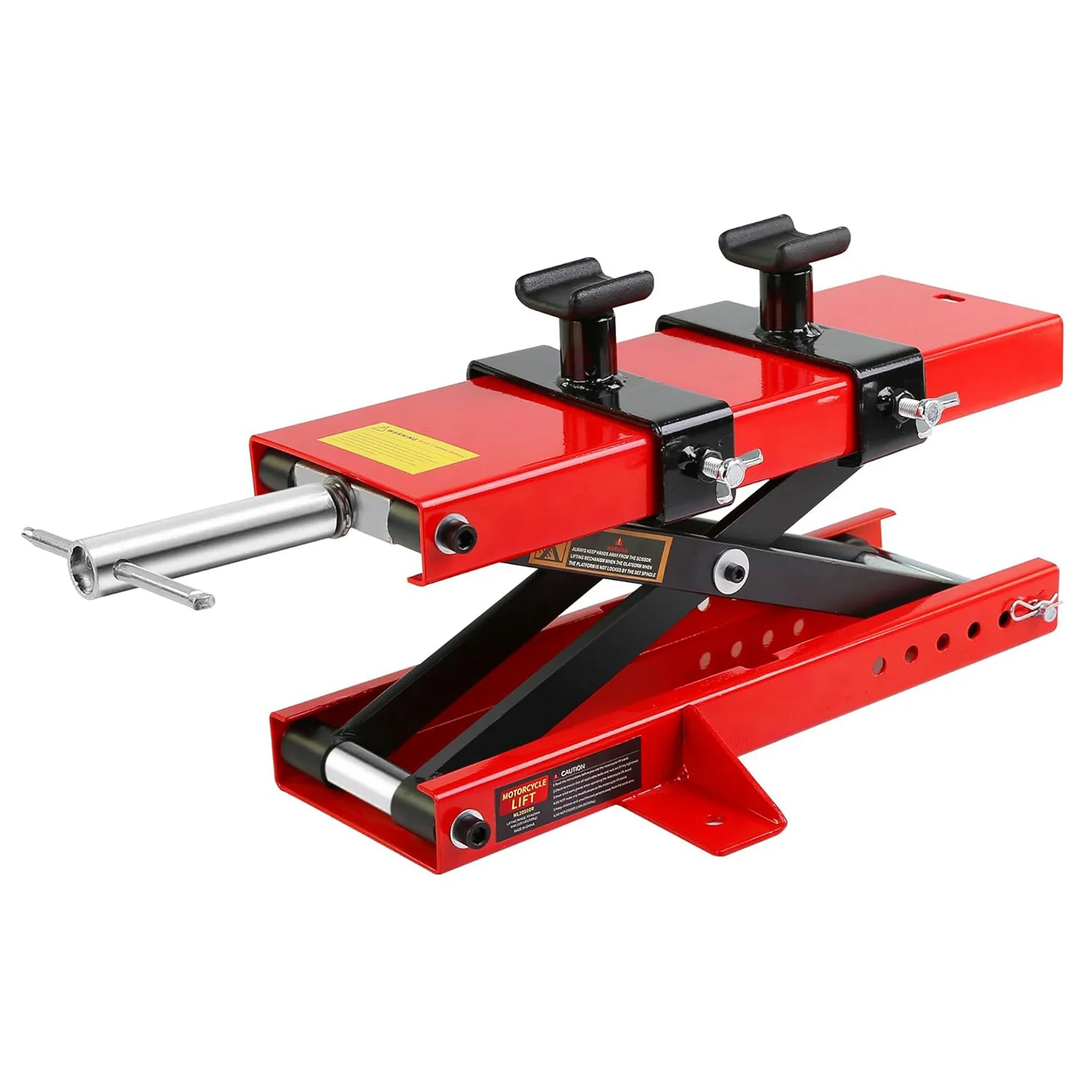 

Подъемник-ножницы для мотоциклов 1100 фунтов (3,7-18,7 дюймов) с предохранительным замком и нескользящей платформой, для квадроциклов, мотокроссовых мотоциклов – подставка для гаражного ремонта
