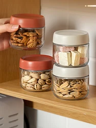 280ml Glass Sealed Jar Candy Nuts Coffee Bean Powder Storage Jar Tea Box Kitchen Dry Goods Storage Bottle Table Top Jewelry Box