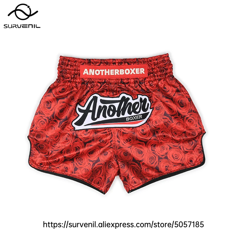 

Thai Boxing Shorts Men Women Thailand Satin Muay Thai Shorts Quick-Dry Lightweight Fitness Gym Workouts MMA Fight Training Pants