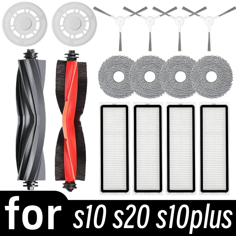 

For Xiaomi Robot Vacuum S20+ / S10 Plus /S10+ Parts Accessories Filter Main Side Brush Mop