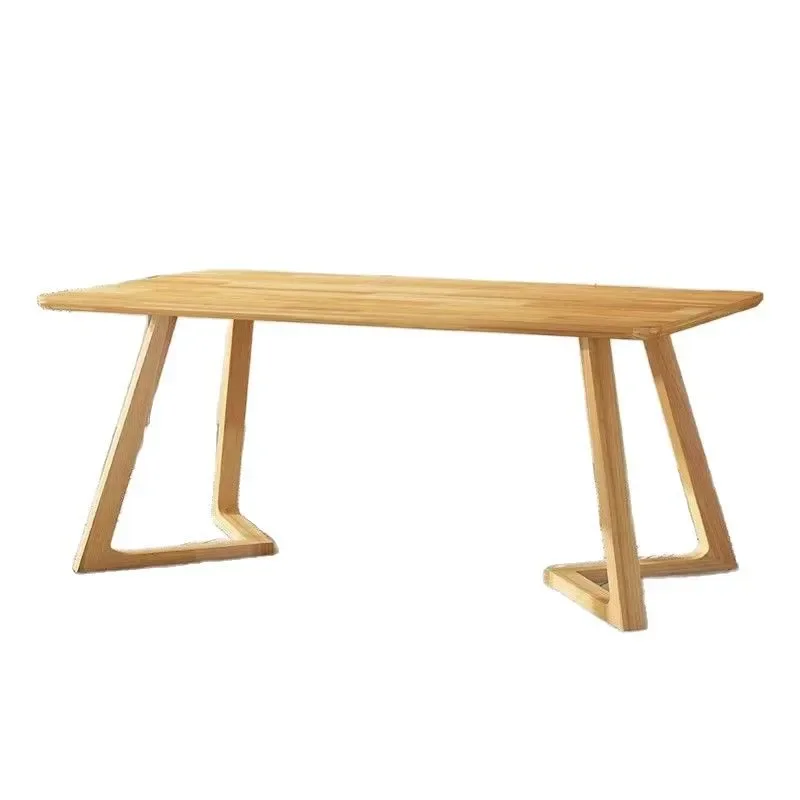 dining table and chairs, hotel negotiation desk, office home light luxury table and chair combination, rubber wood dining table