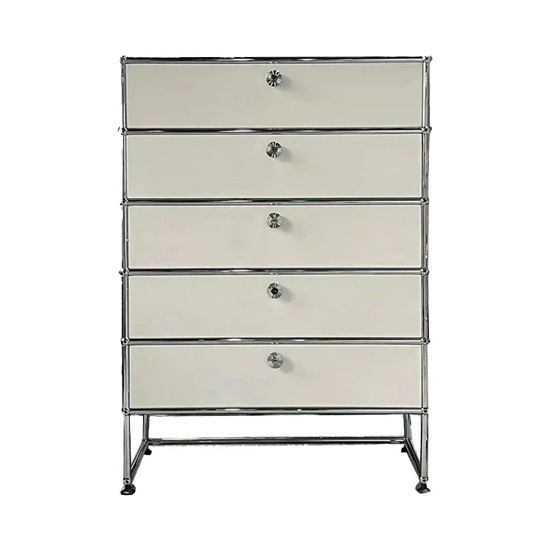 

Stainless Steel Module Assembled Cabinet Modern Minimalist Sideboard Cabinet Living Room TV Cabinet Storage Chest of Drawers