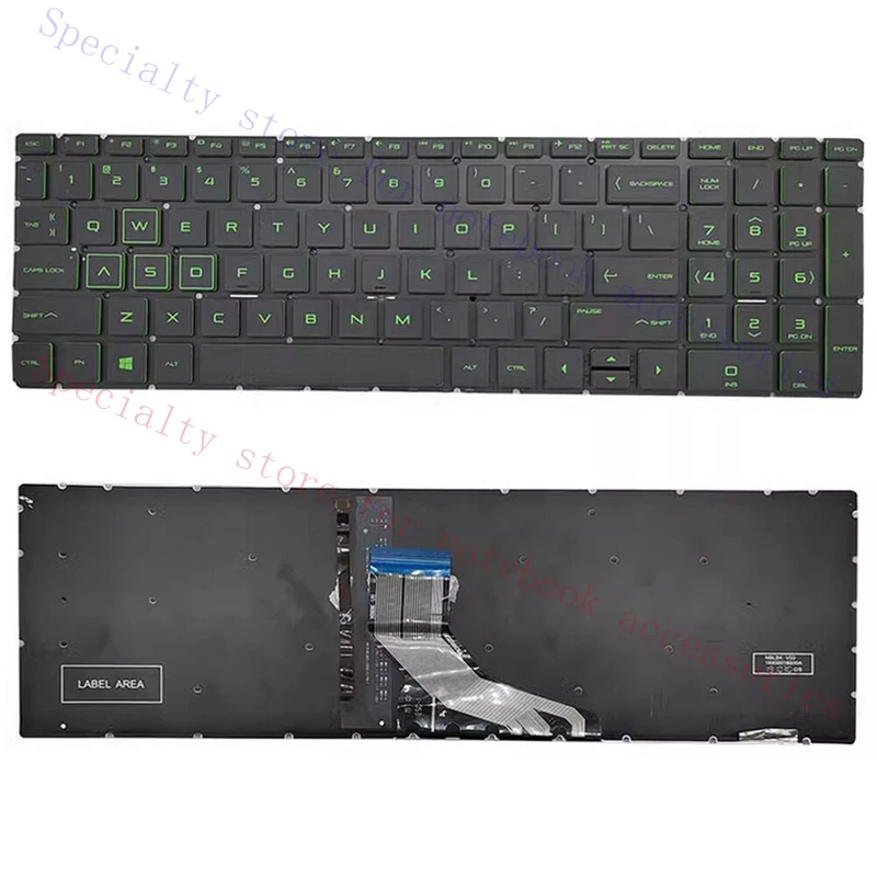 A+  Replacement For HP 15-CX 15-DK 15-EC TPN-C133 Laptop Keyboard with Backlit