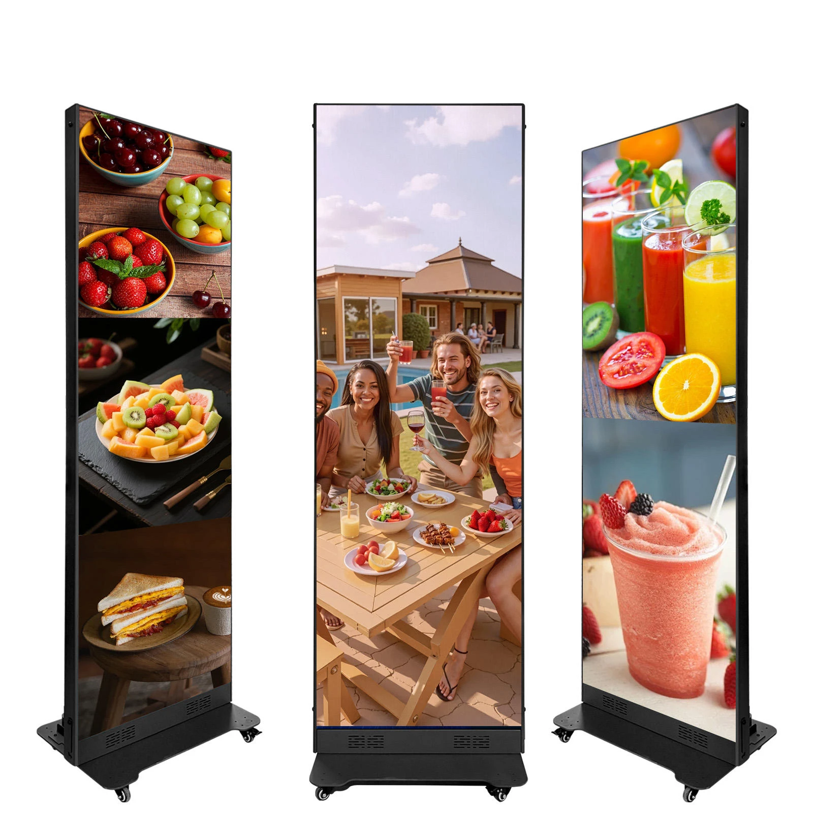 Indoor GOB P1.86 High Bright Floor Standing LED Poster Screen LED Totem Display Manufacturer Supplier