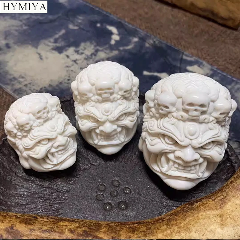 

Handmade Tibetan Mahakala Buddha Guru Beads Buddhist Black Wealth Buddha Beads DIY Mala Findings