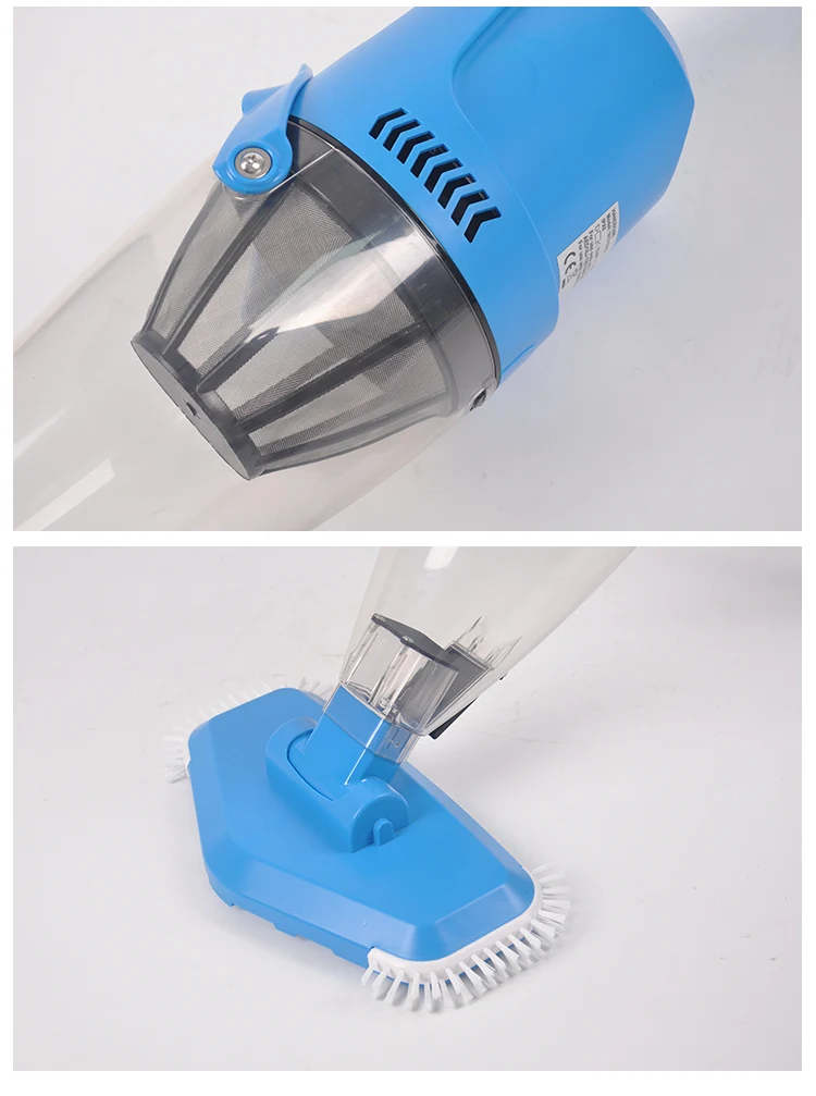 เครื่องดูดสิ่งสกปรกแบบมือถือแบบชาร์จไฟได้ เครื่องมือทําความสะอาดสระว่ายน้ําพร้อมการชาร์จหนึ่งชั่วโมงและการใช้งานตลอด 24 ชั่วโมง