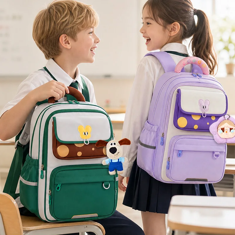 Ergonomic Backpack Large Capacity Durable School Bag for Elementary Students Grades 3-6 Back to School Sale