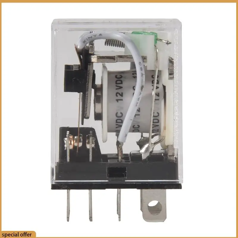 

A68Z 5X DC 12V Катушка 10A 240VAC 28VDC DPDT Электромагнитное реле JQX-13F2Z