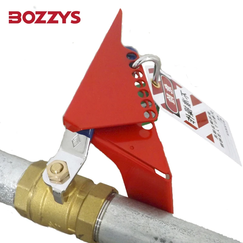 

BOZZYS Large Standard Wedge Style Ball Valve Lockout for Pipe Valve Lockout Tagout Warning BD-F04