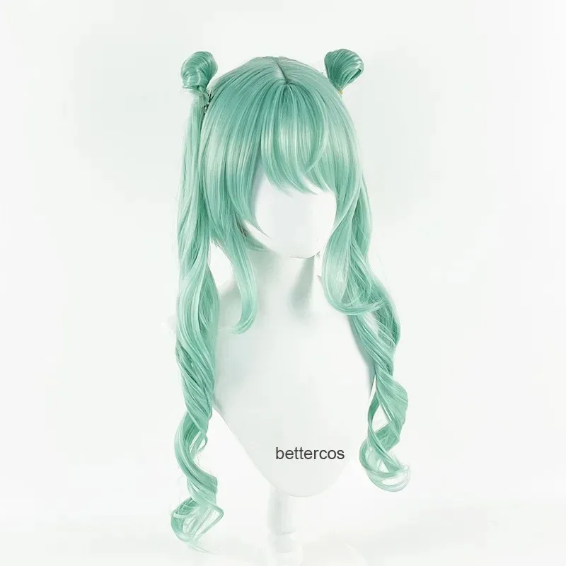 

COSda@Miku Wig Anime Project Sekai Colorful Stage Cosplay MORE MORE JUMP! Green Heat Resistant Synthetic Hair Wigs + Wig CapCOSd