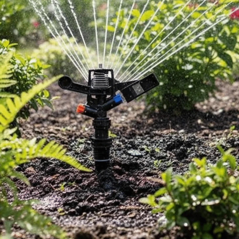 360 Degree Rotating Rocker Sprinkler Adjustable Automatic Rotary Sprayer Nozzle Large Area Coverage Efficient Water
