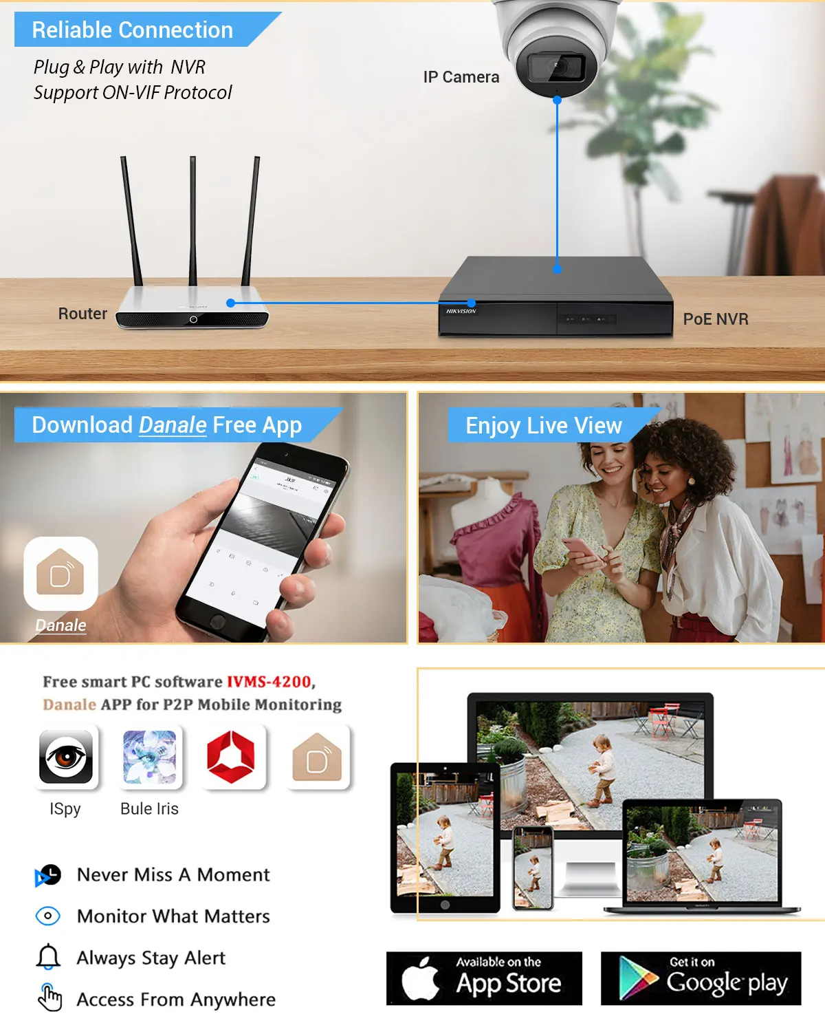 Vikylin 4K 8MP IP Camera For DH OEM HDW2841T-S WizSense IR Night VisionSMD Plus With MIC POE Outdoor Security Camera Home CCTV