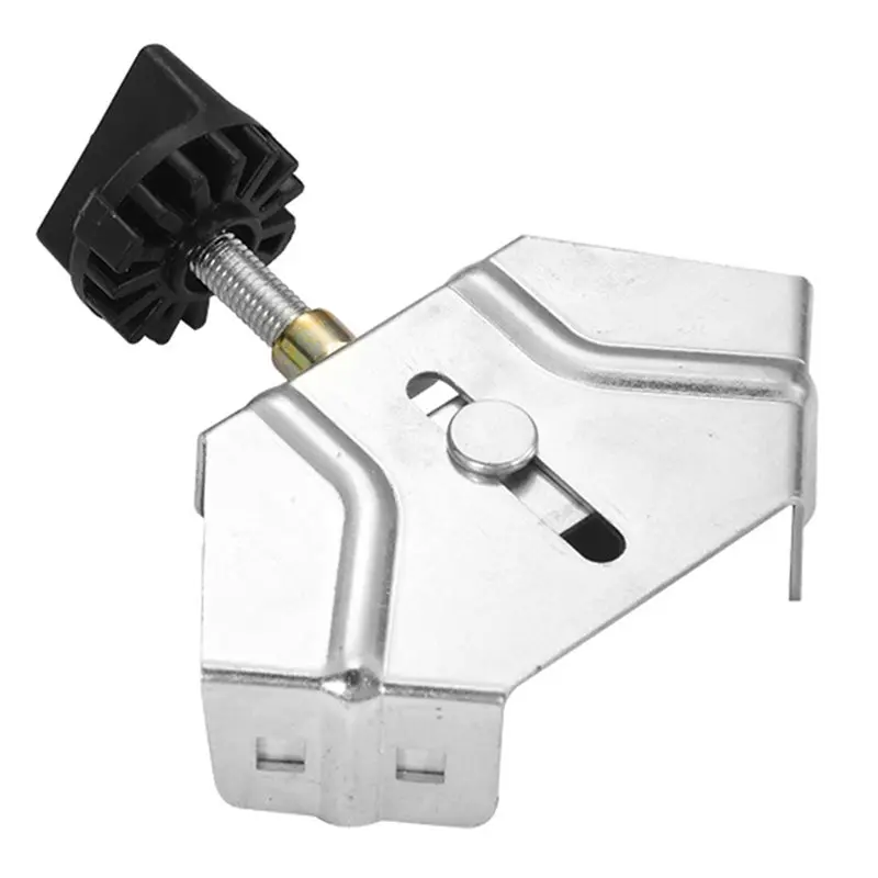 

A63K-Adjustable 90 Degree Fixing Clamp Stainless Steel Right Angle Clamp Quick Clip Auxiliary Corner Clamp Locator