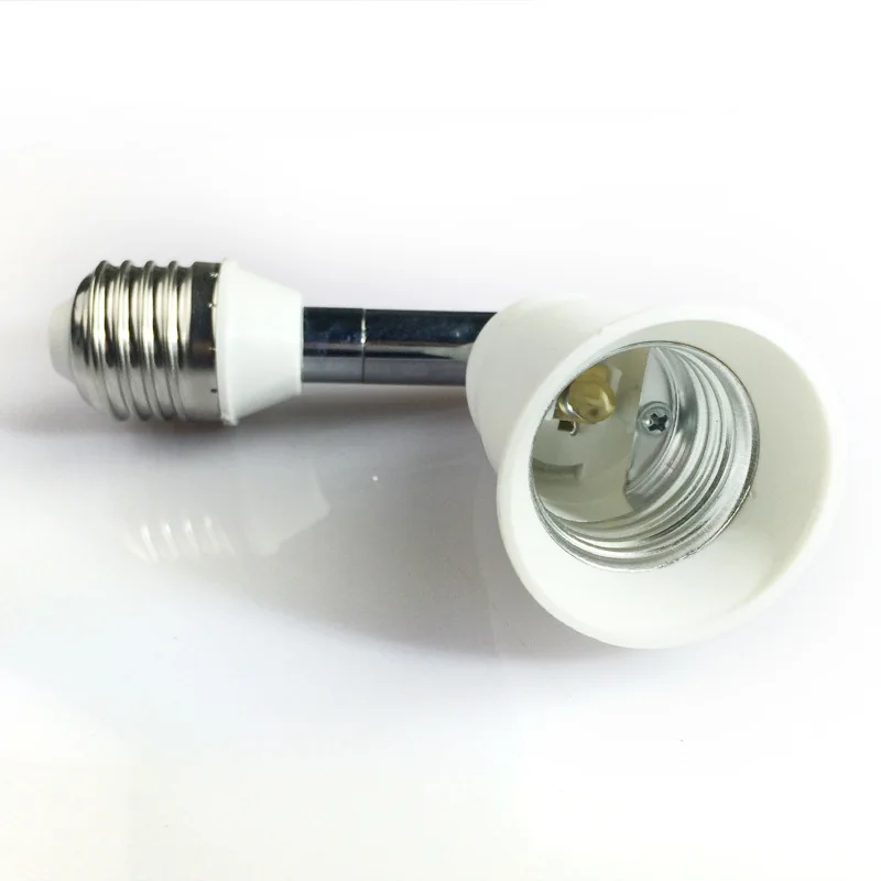 E27 Buchse Extender Adapter, E27 zu E27 Verlängerung, Flexible Medium Glühbirne Sockel Converter, 180 Grad Biegsamen