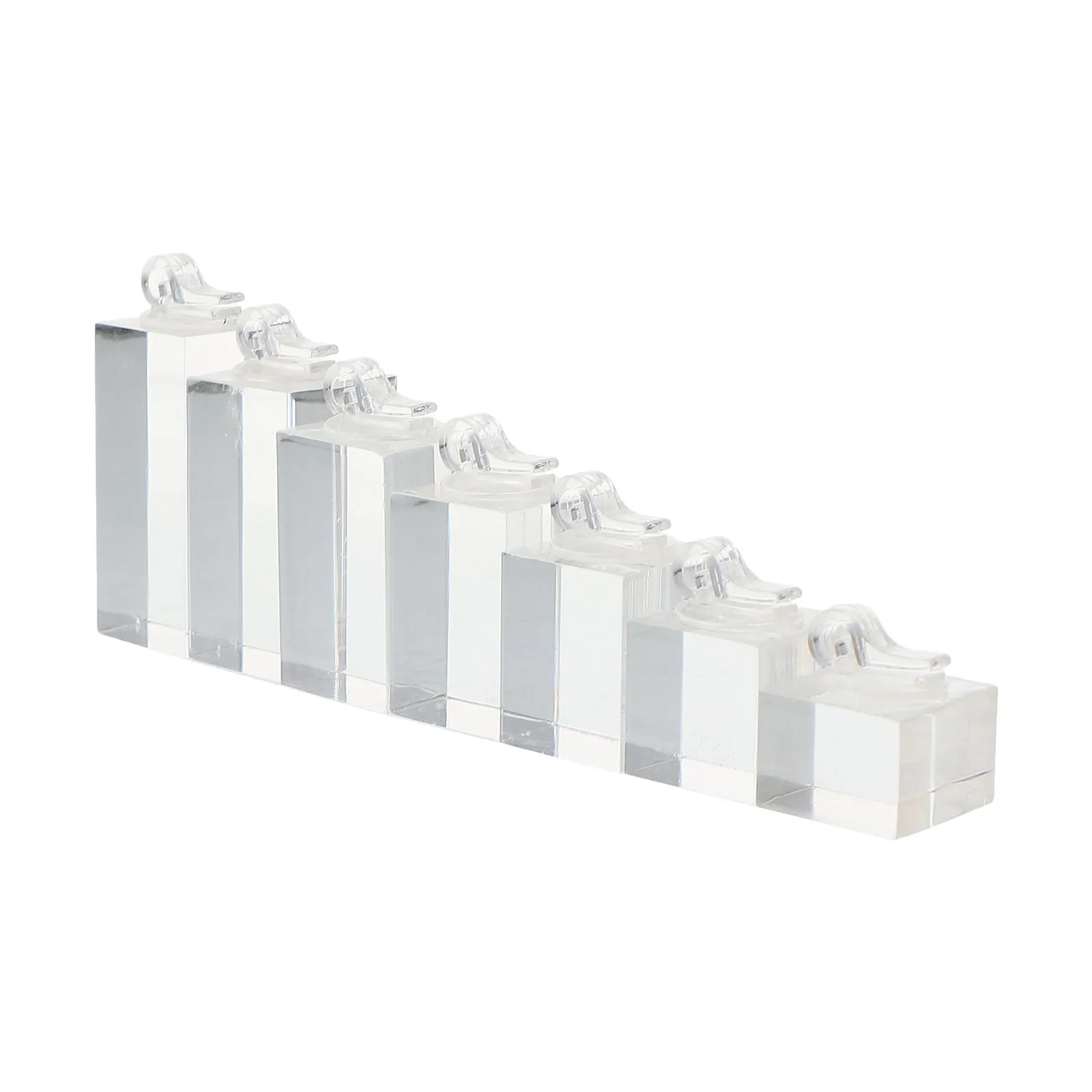

7 Pcs Ring Display Stand for Storage Rack Base Organizer Acrylic Jewelry Holder