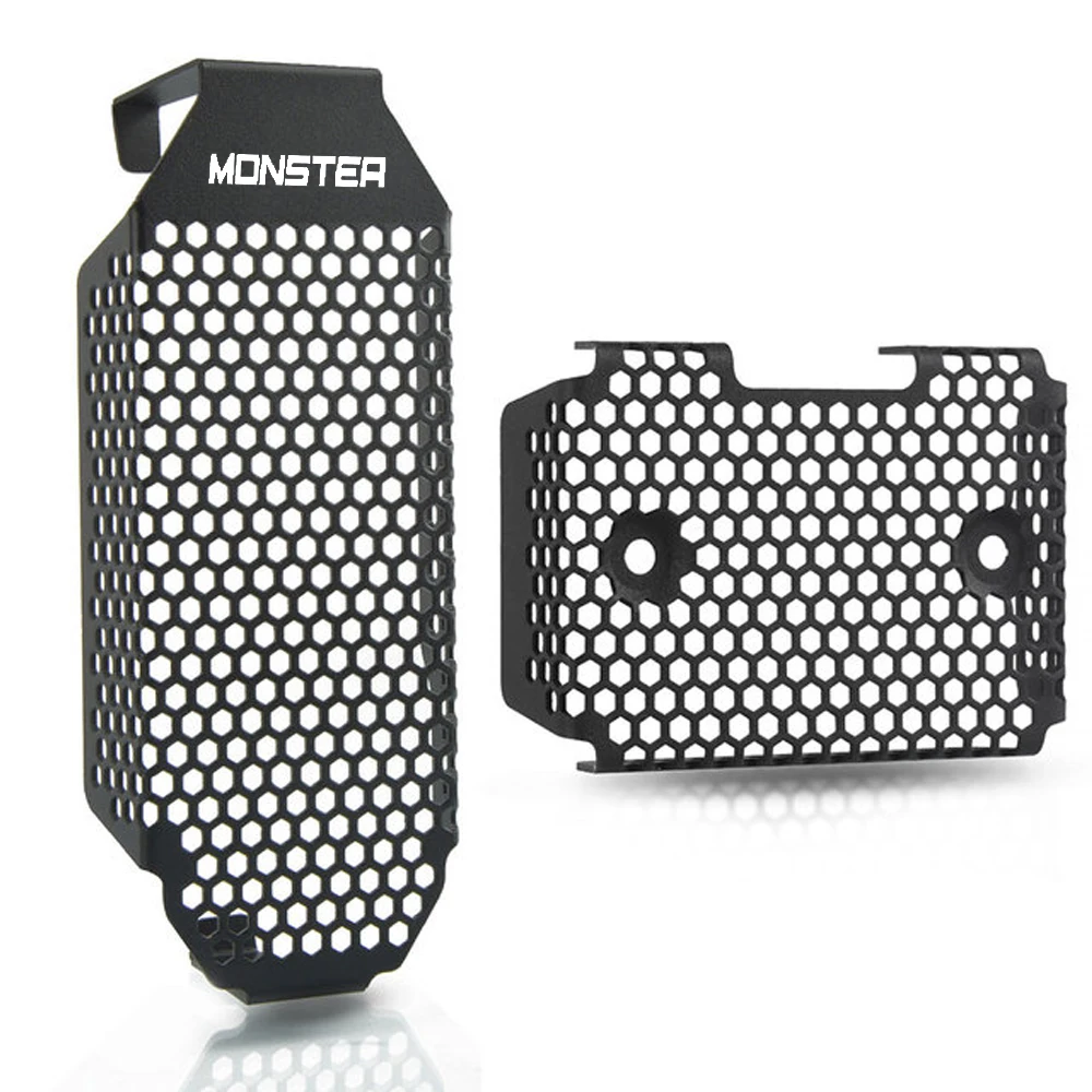 

For DUCATI Monster 797+ (Plus) 2017 2018 2019 2020 Radiator Oil Cooler Grille Rectifier Voltage Regulator Cover Guard Protector