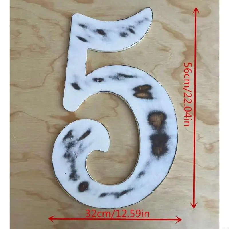 Retro Wooden Numbers Classical Number for Children Photography Easy To Arrange & Combine for Creative Photo Displays A2UB