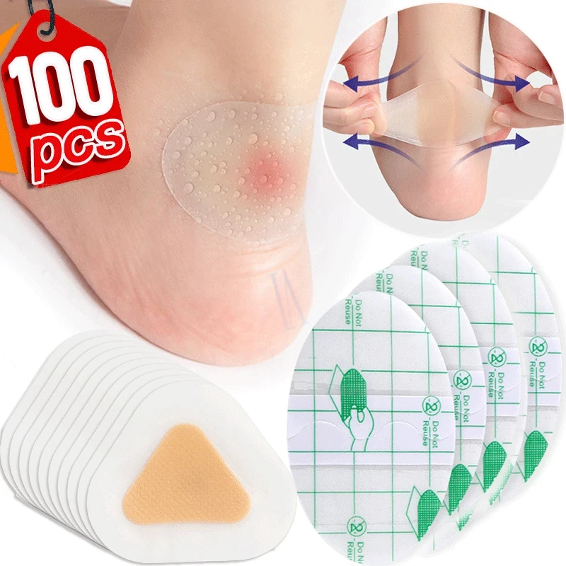 10-100PCS Silicone Gel Shoes Stickers Pain Relief Patch Liner High Heel Sticker Feet Care Adhesive Hydrocolloid Pads Cushions