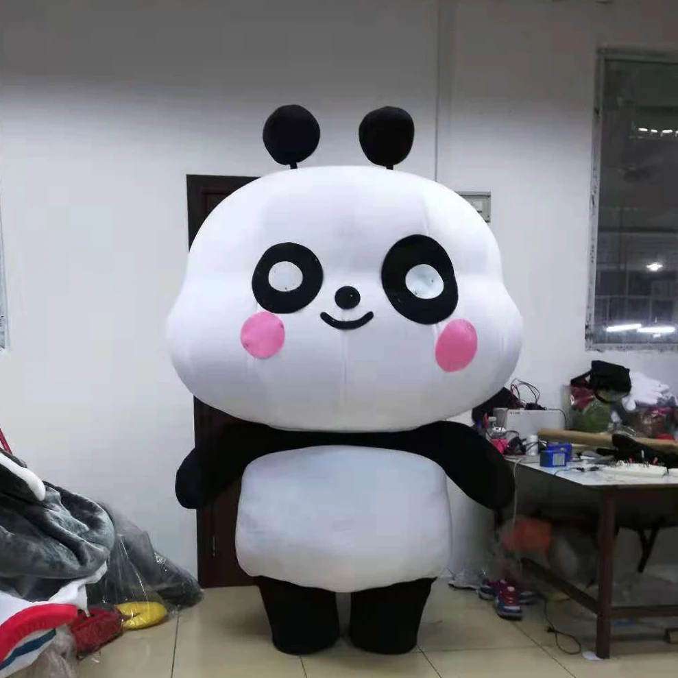 Inflatable Panda Mascot Costume China National Treasure Cute Giant Panda Cosplay Cartoon Doll Suit Disfraz De Mascota Panda