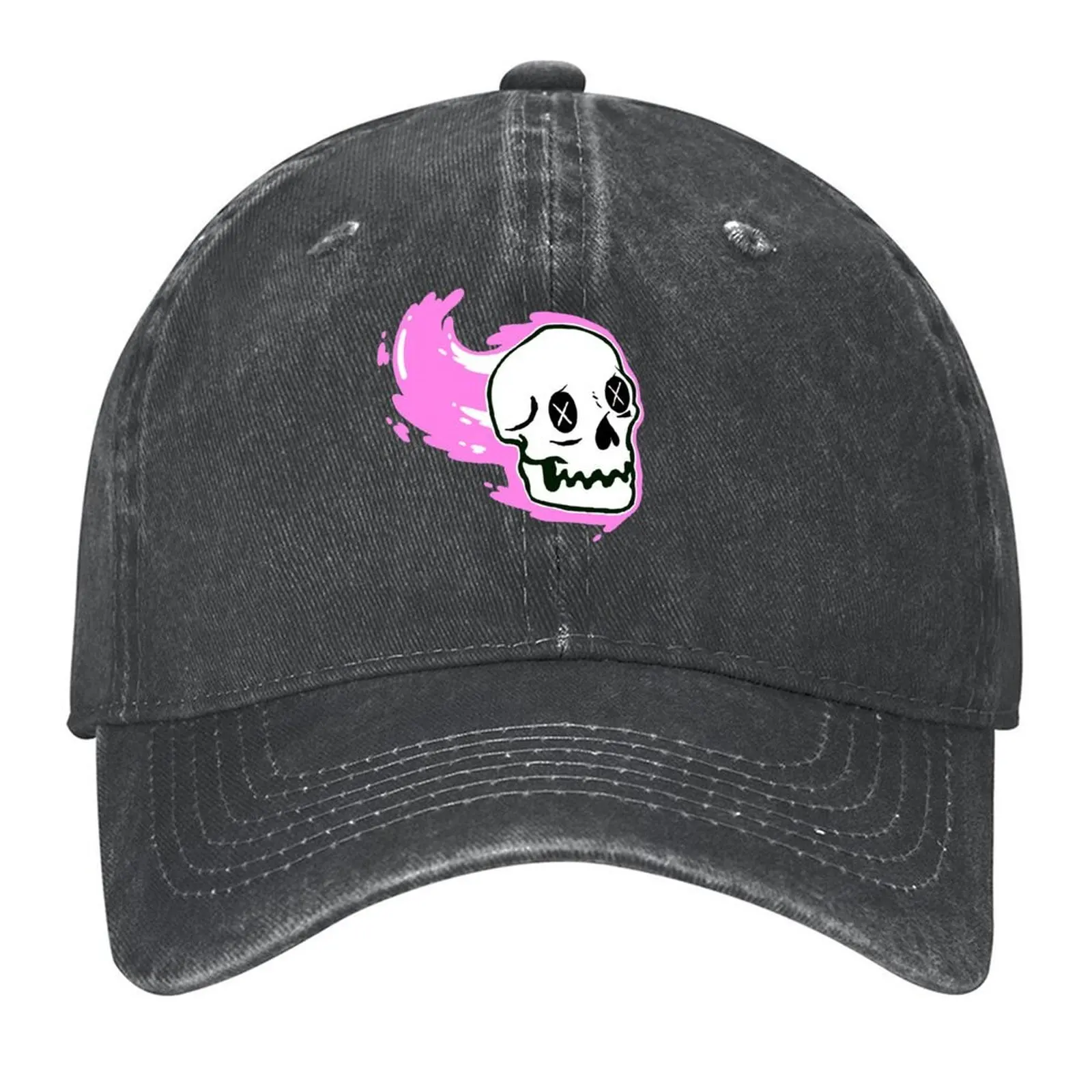 

Pink Flow Skull Baseball Cap Beach winter hats for men Dropshipping Luxury Man Hat Caps Women Men's