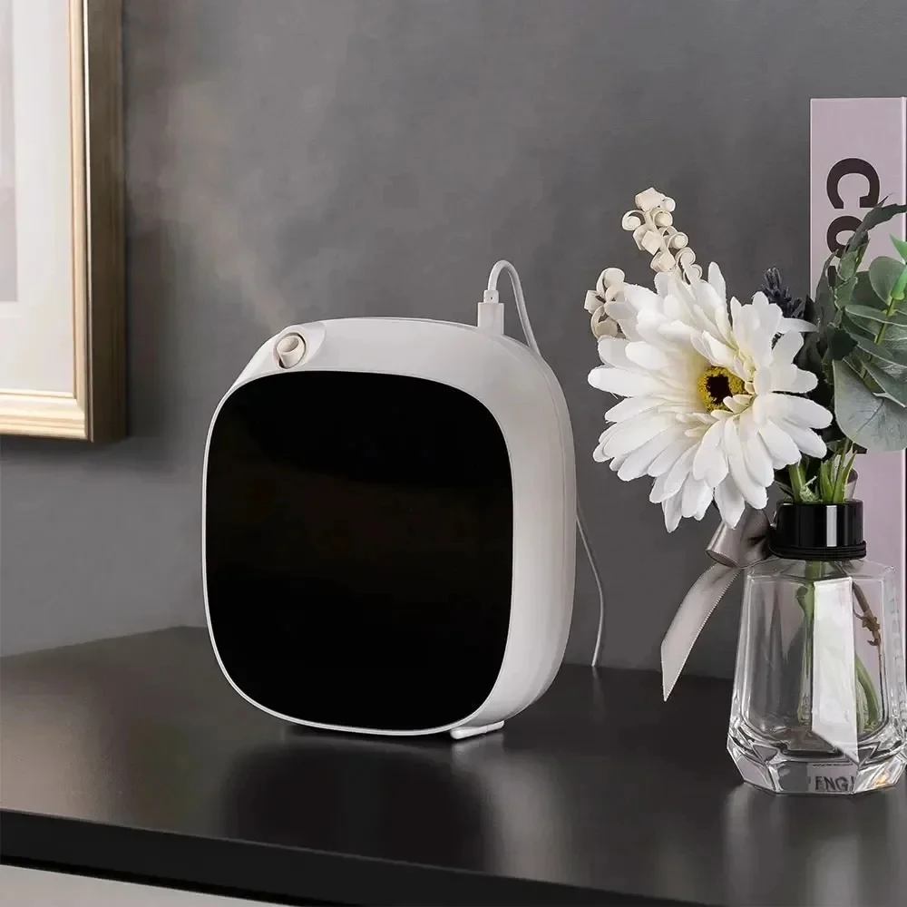 Smart App Bluetooth Control Essential Oil Diffuser Battery Operated Electric Toilet Wall Mounted Fragrance Smell Distributor