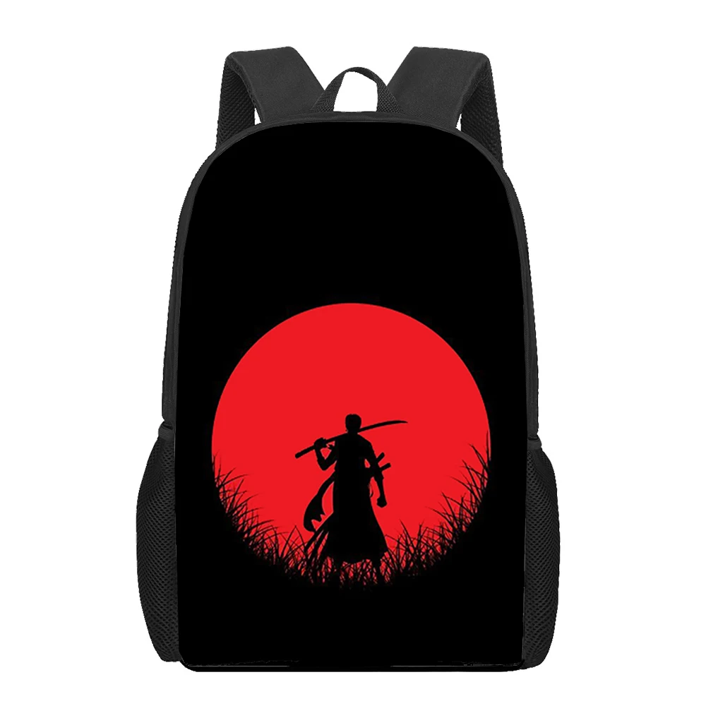 Japanese Samurai Art 3D Print School Bag Set para Meninas Adolescentes, Primária Crianças Mochila, Sacos de livros, Crianças Bookbag, Satchel