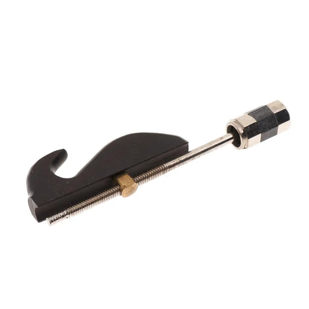 Tooyful Black Sandalwood Erhu Bow Hook Screw Head Erhu Bow Adjust Tool Accessory