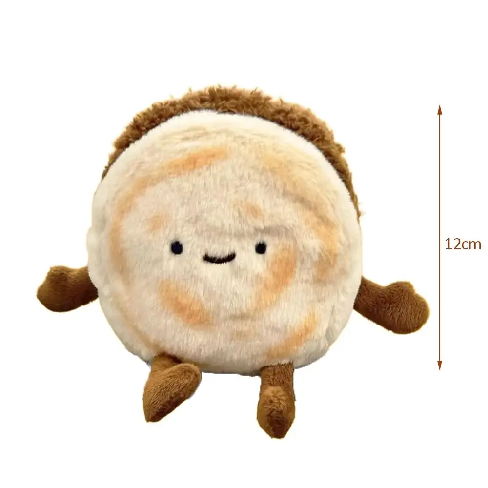 Estilo chinês carne hambúrguer pelúcia roaguamo fofo pelúcia carne torta separação chinês hambúrguer chaveiro