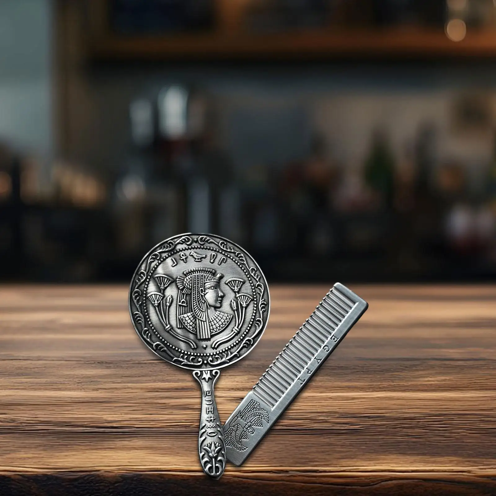 Набор расчесок для зеркала для макияжа, портативный романтический подарок, элегантный набор косметических принадлежностей