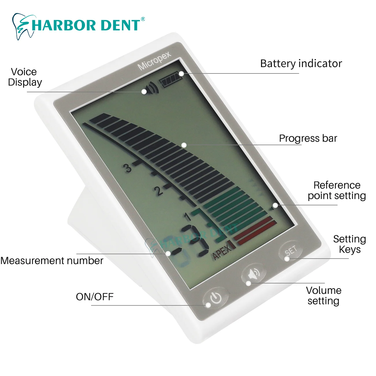 Dental Endo Motor 16:1With LED Light Dental Reduction Equipment Wireless Endo Dental Root Canal Apex Locator